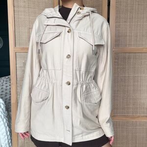 aritzia Beige sunday best ranger relaxed utility jacket size XS